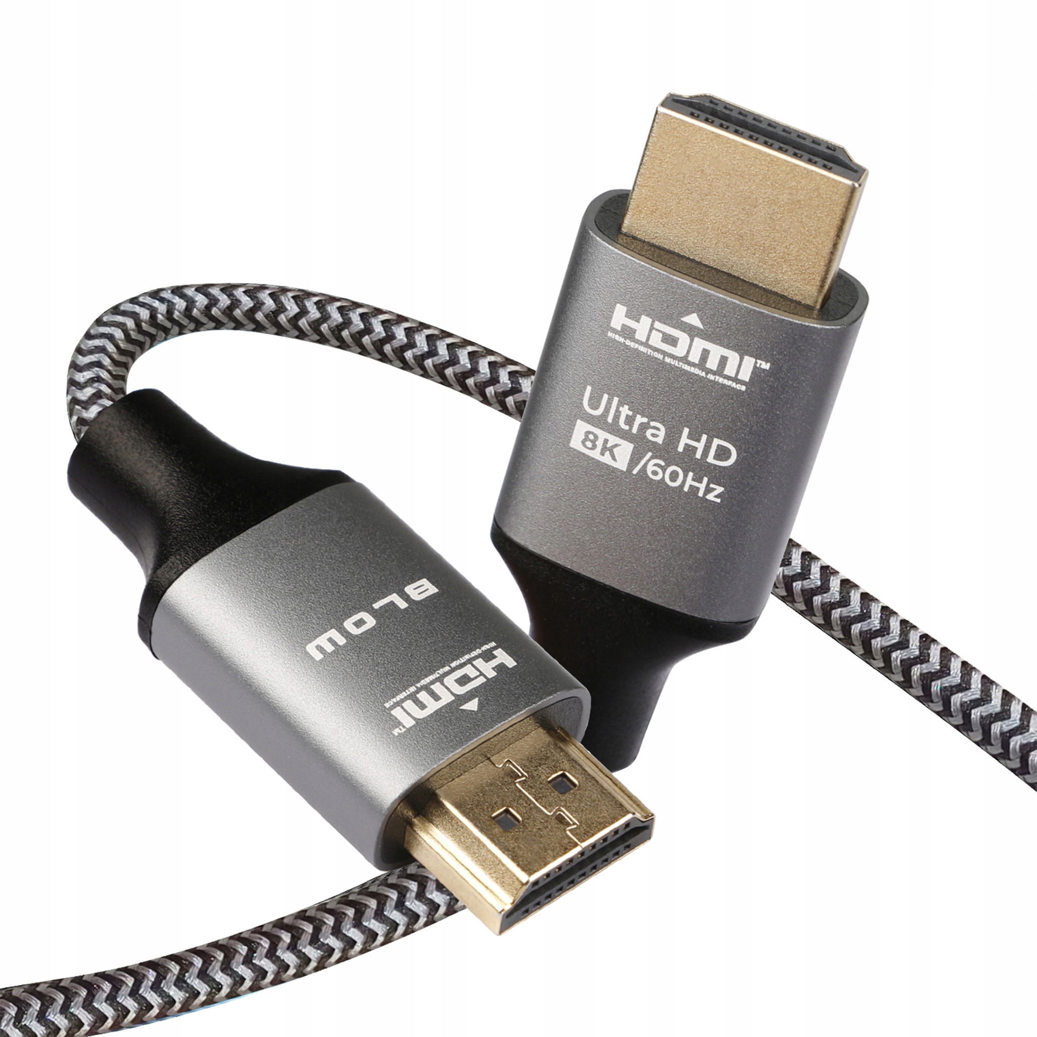 PEVNÝ KÁBEL KONEKTOR HDMI-HDMI, BRAIMED 8K 4K 5M